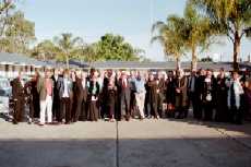 The S.A. contingent, ready for the �Murder Mystery� night