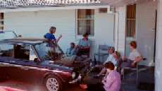 Drinks all around - AGAIN - outside our unit