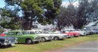 cars gathered at National Military Vehicle Museum